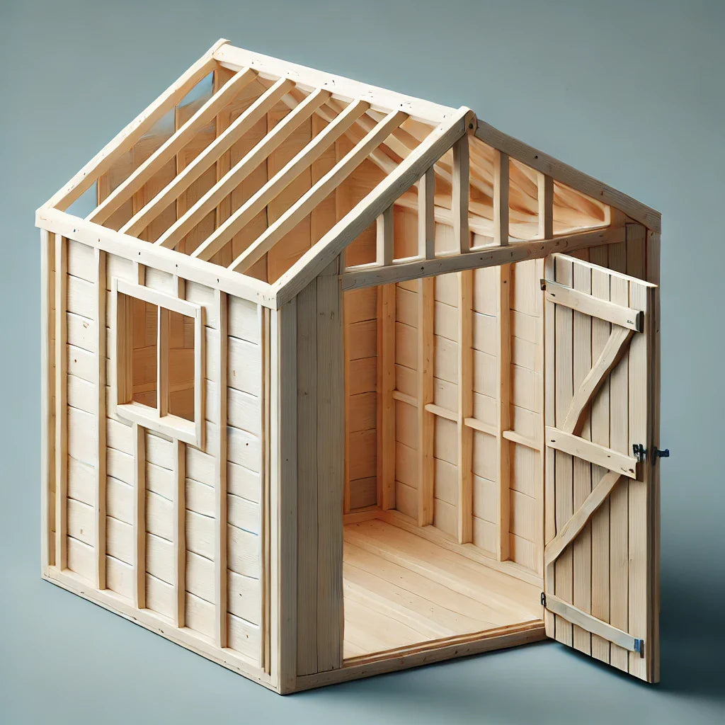 Wooden Garden Shed - 12x8 - Single Door - No Window